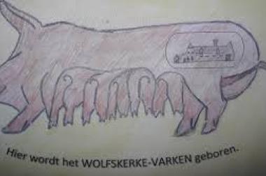 Tekening Wolfskerke Varken