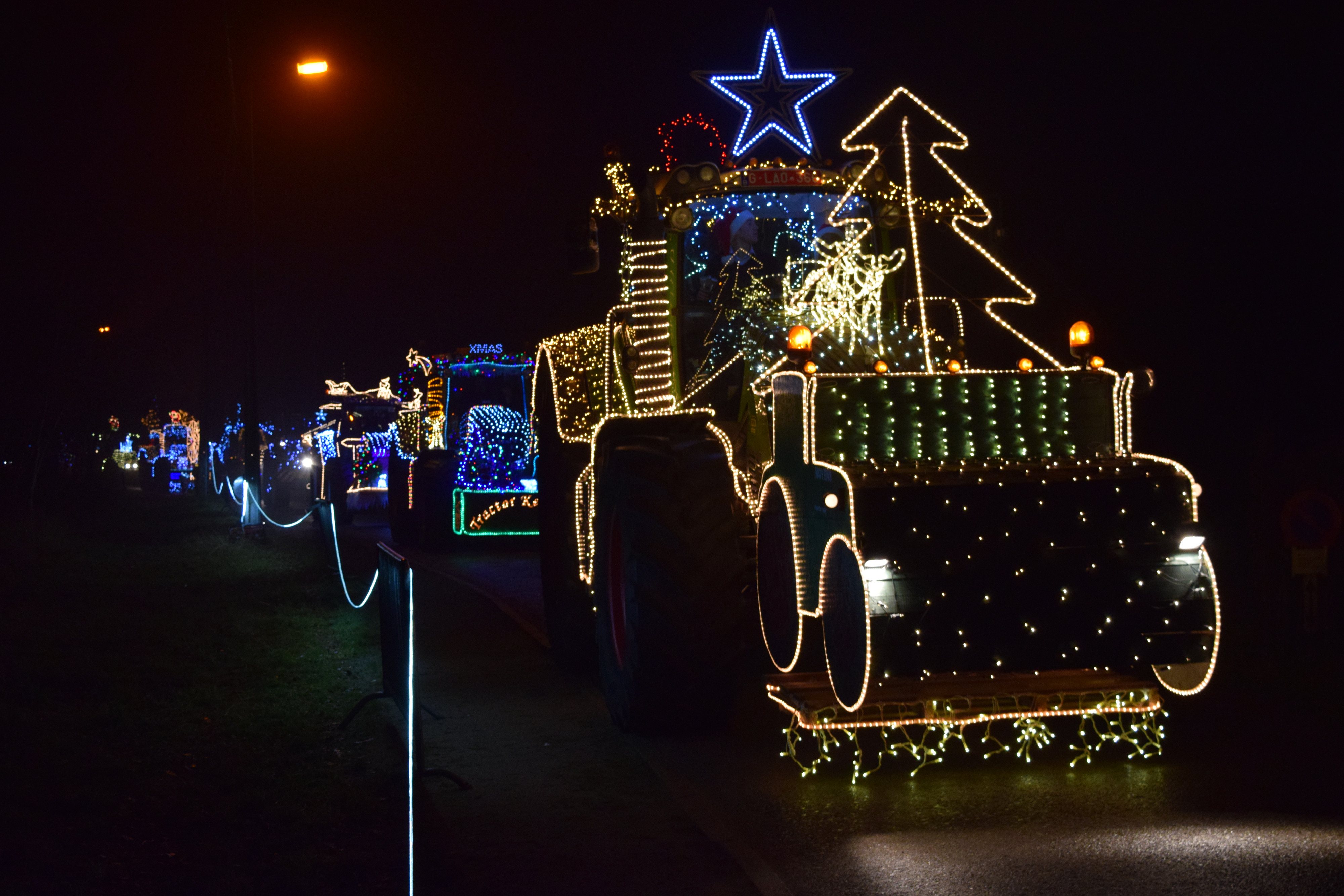 tractor kerstboom