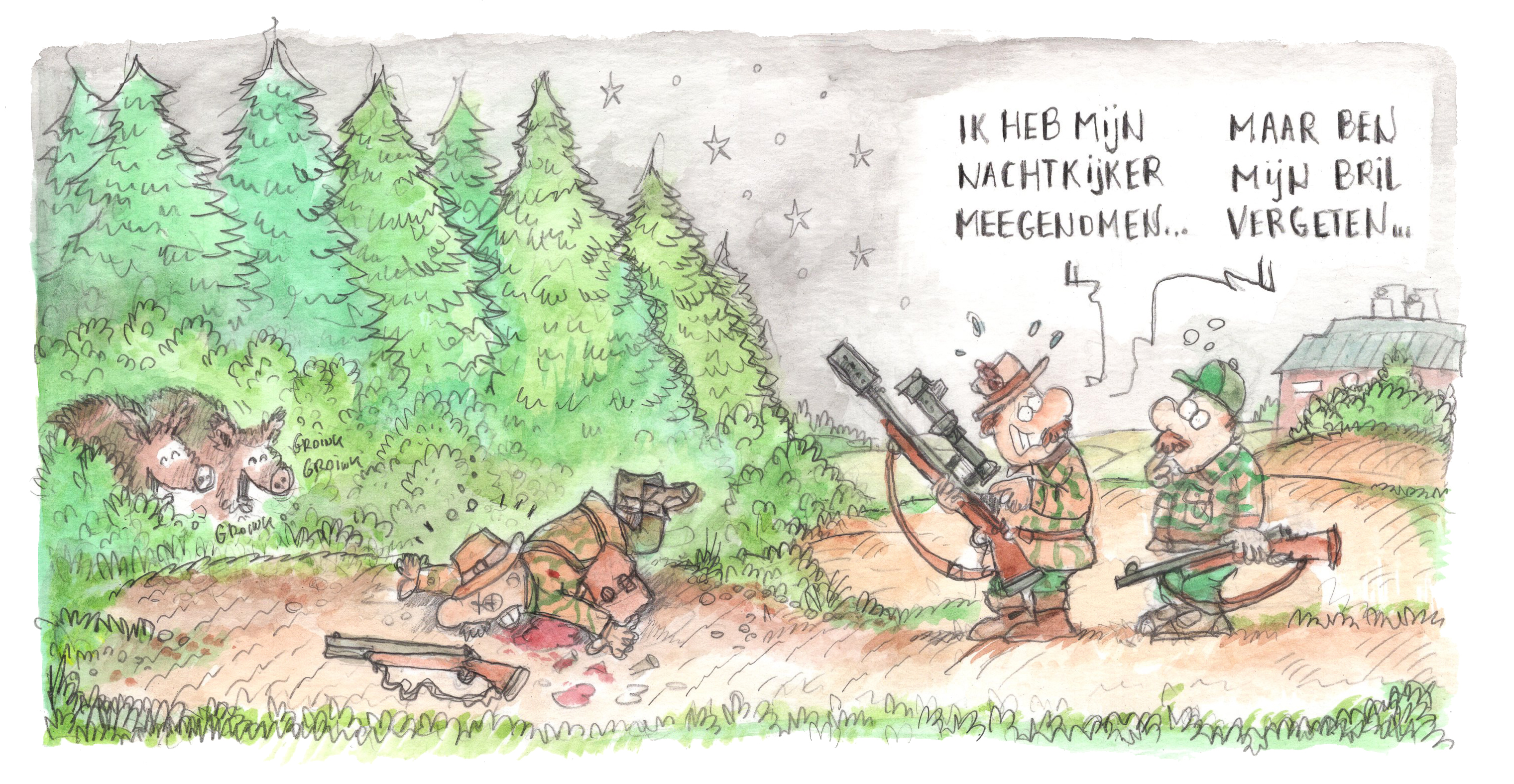 cartoon nachtkijker